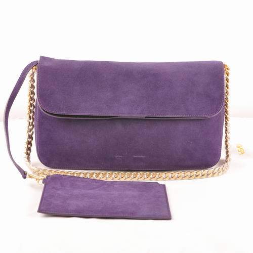 Celine Gourmette Small Bag in Suede Leather - 3078 Purple Celine Gourmette Small Bag in Suede Leather - 3078 Purple